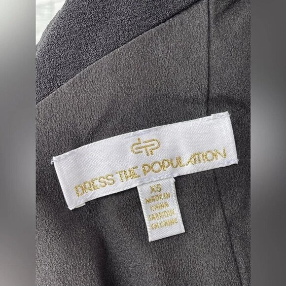 Dress The Population Black Brandy Halter Mermaid Midi Dress XS - Picture 12 of 15